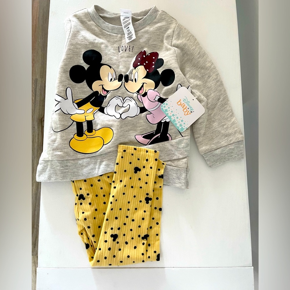 Disney 24M Sweatshirt and Pants set